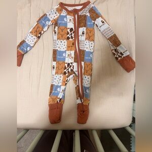 Carhartt unbranded bamboo Jammie 0-3 months